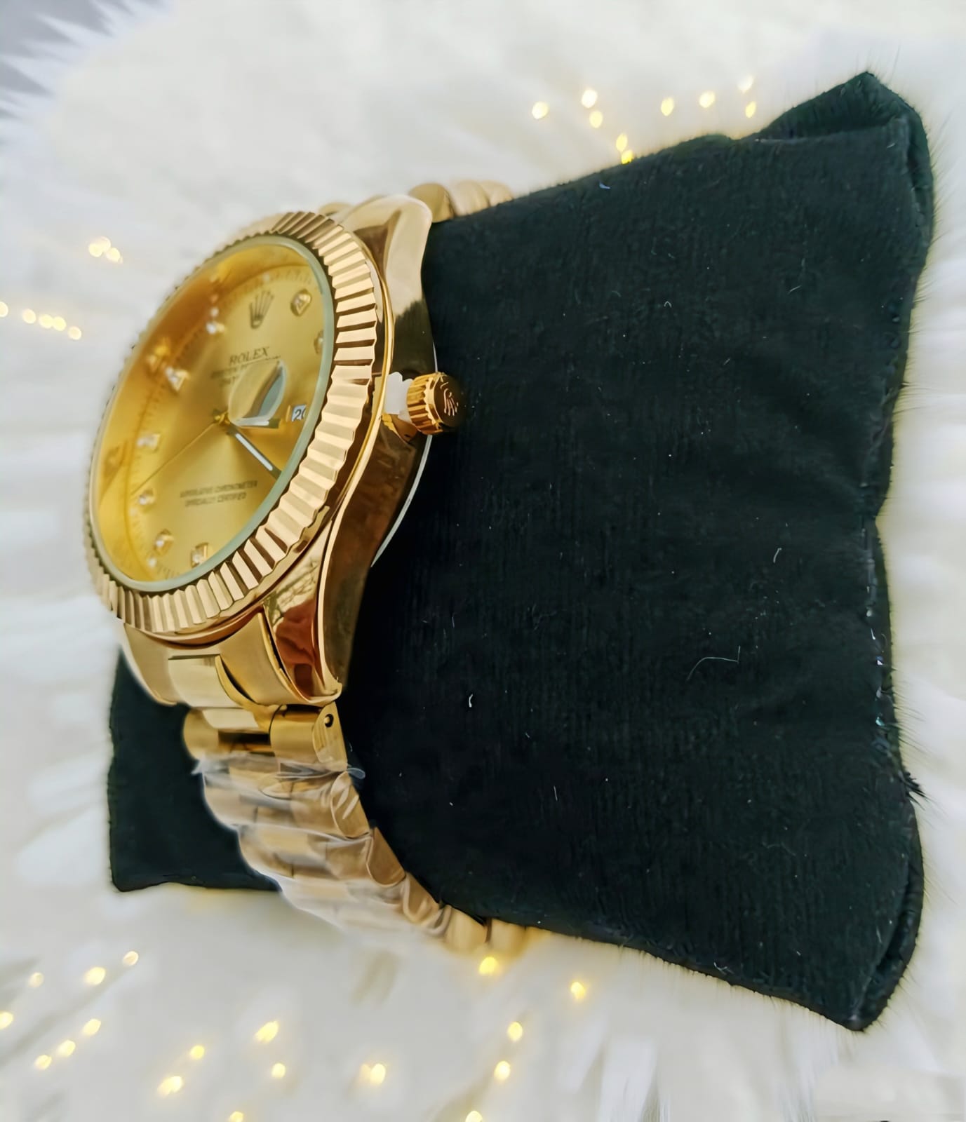 RLX-Stainless Steel-Golden Dial