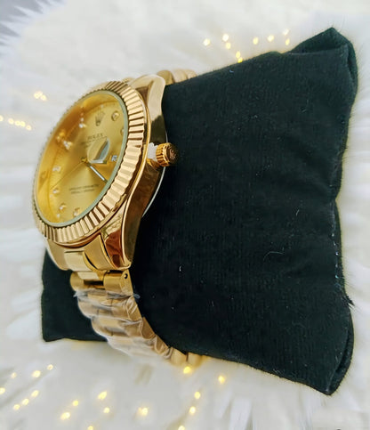 RLX-Stainless Steel-Golden Dial