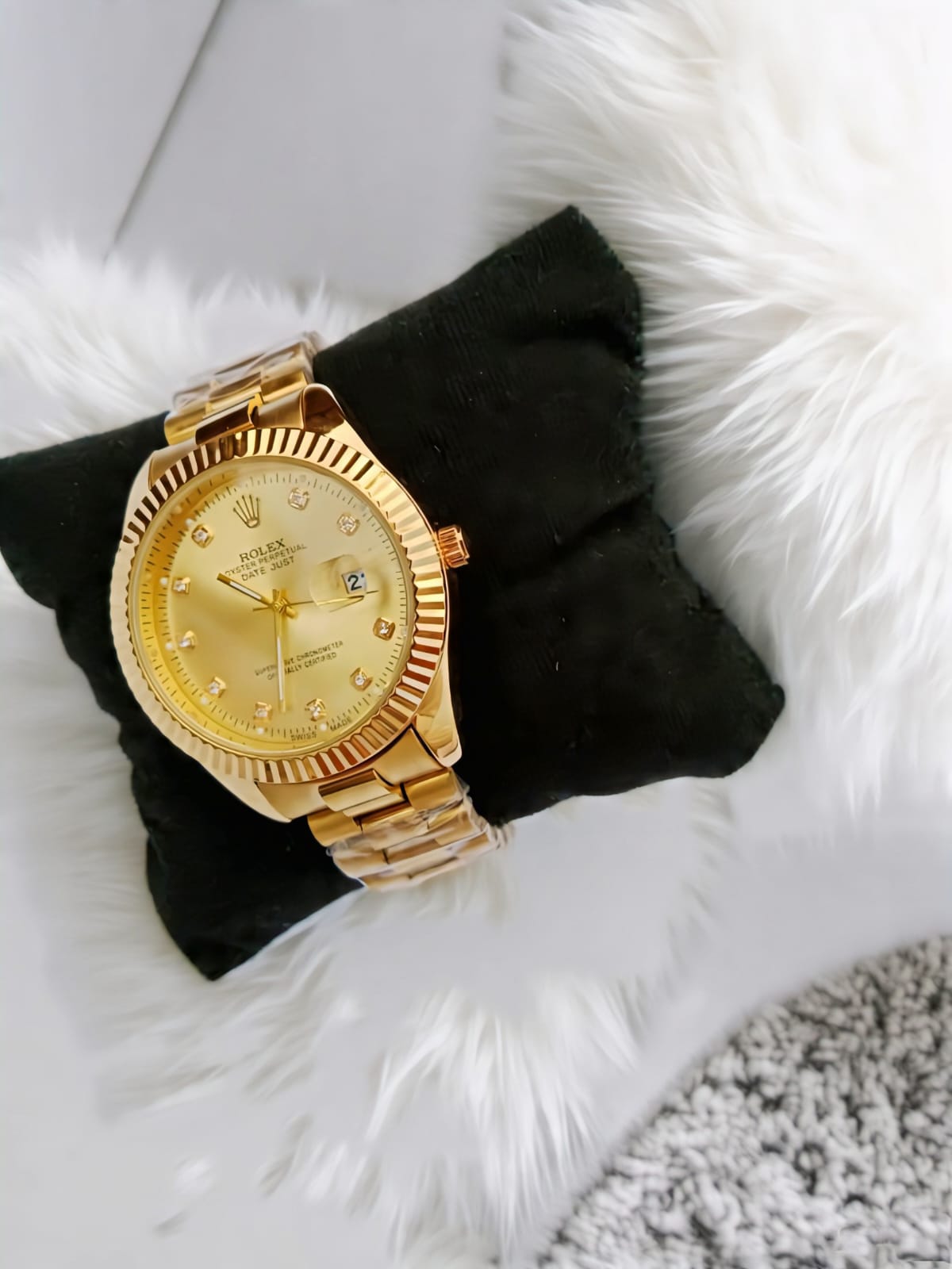 RLX-Stainless Steel-Golden Dial