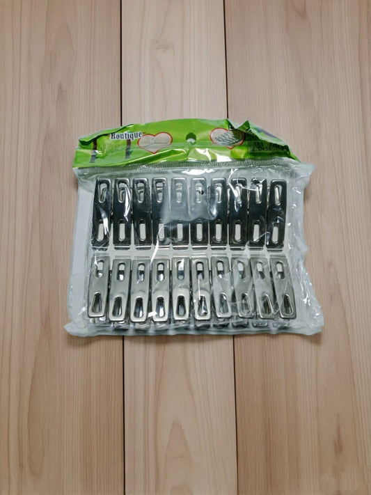 Steel Cloth Clips 20 pieces